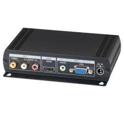 Преобразователь композитного видео и аудиосигналов в VGA и HDMI AD001HH (SC&T)