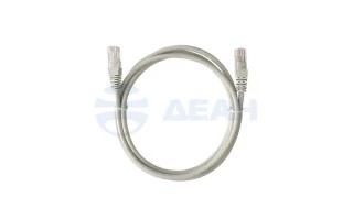 Патч-корд UTP 5e кат. литой, серый, 5.0м (16-070) (ЭЛЕТЭК)